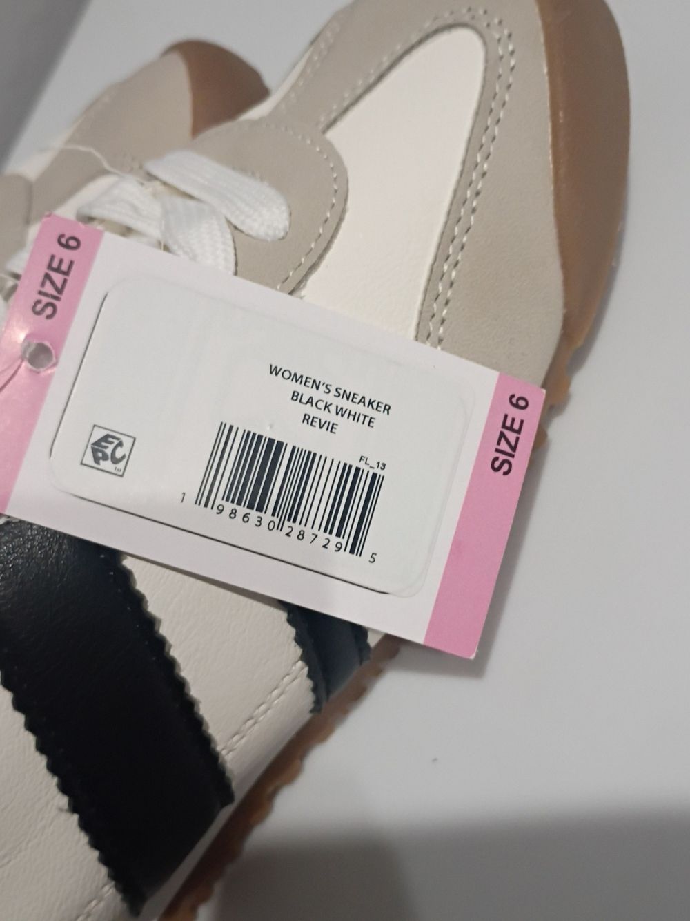 Dolce Vita White, Black & Beige Women's Sherpa-Lined Sneakers - Picture 4 of 8
